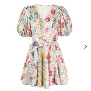 NWT! Zimmermann  Clover Floral-print Minidress in Medium